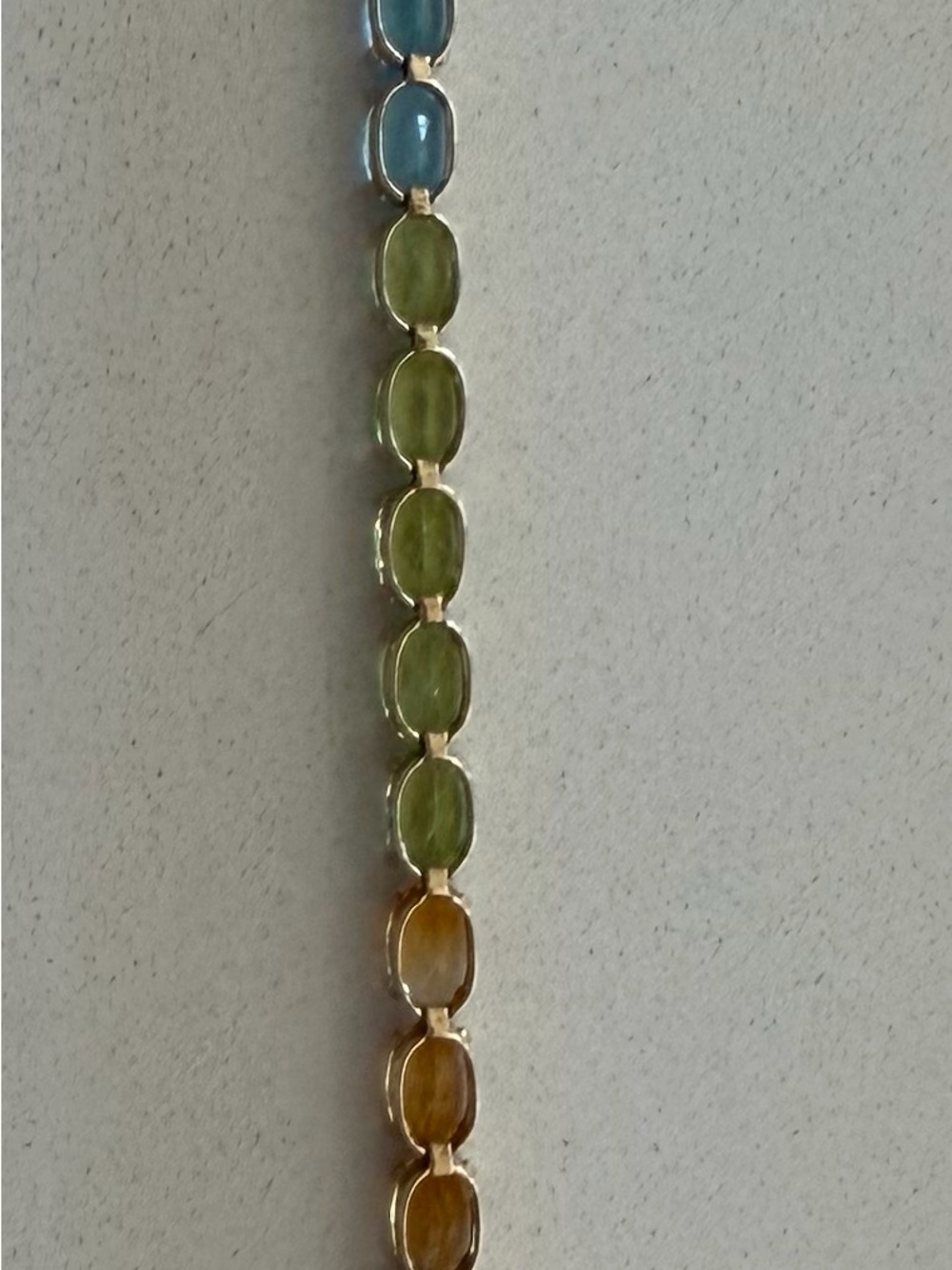 14kt multi stone bracelet - Picture 5 of 9